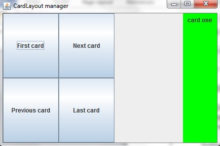 Card Layout Manager 